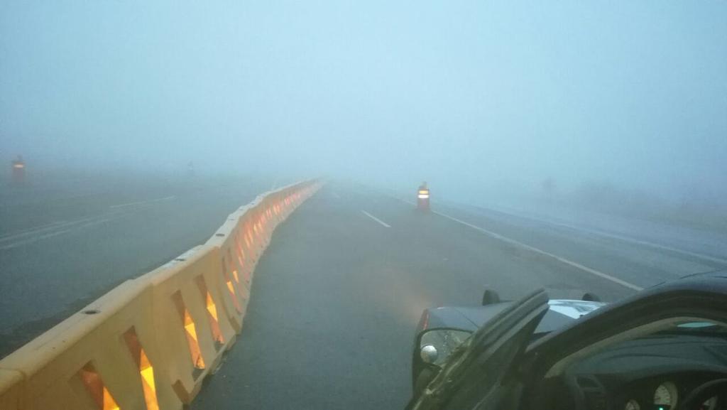 Ordenan cierre de autopista Monterrey-Saltillo por presencia de niebla