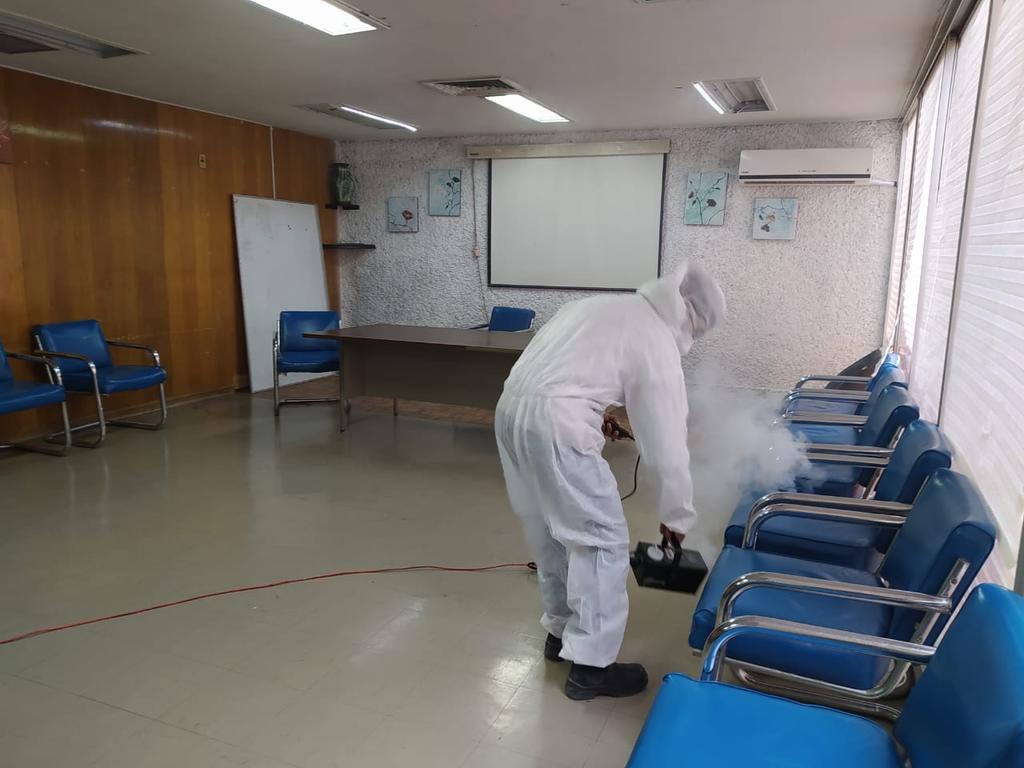 Sanitizan nuevamente el hospital ISSSTE en Monclova