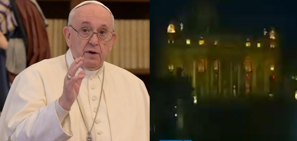 ¿El Papa Francisco desapareció y hubo un apagón en el Vaticano?