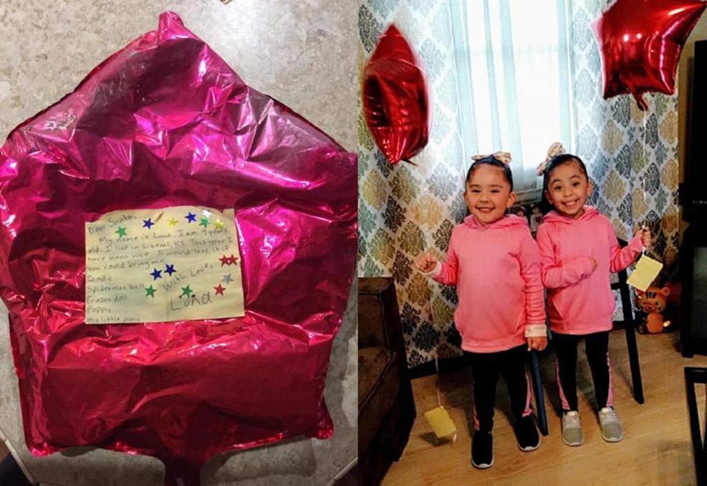 Encuentra globo con la carta de deseos de una niña y los cumple