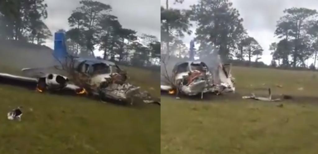 Avioneta se desploma en Comitán, Chiapas