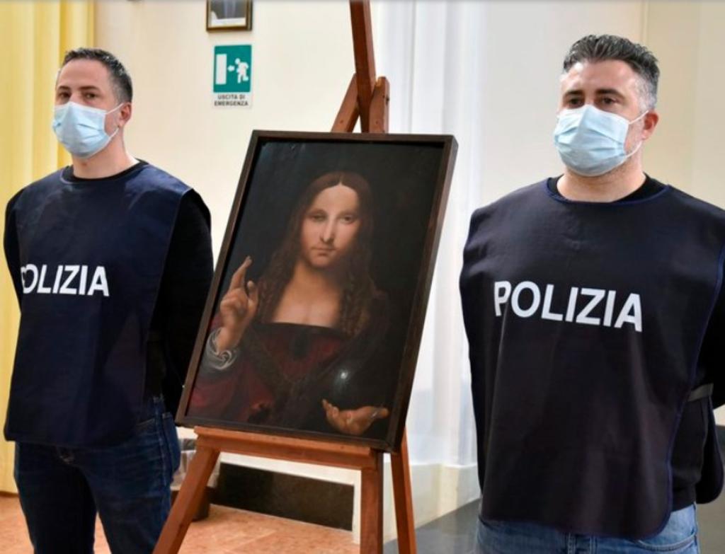 Policía italiana encuentra réplica de 'Salvator Mundi' de Leonardo
