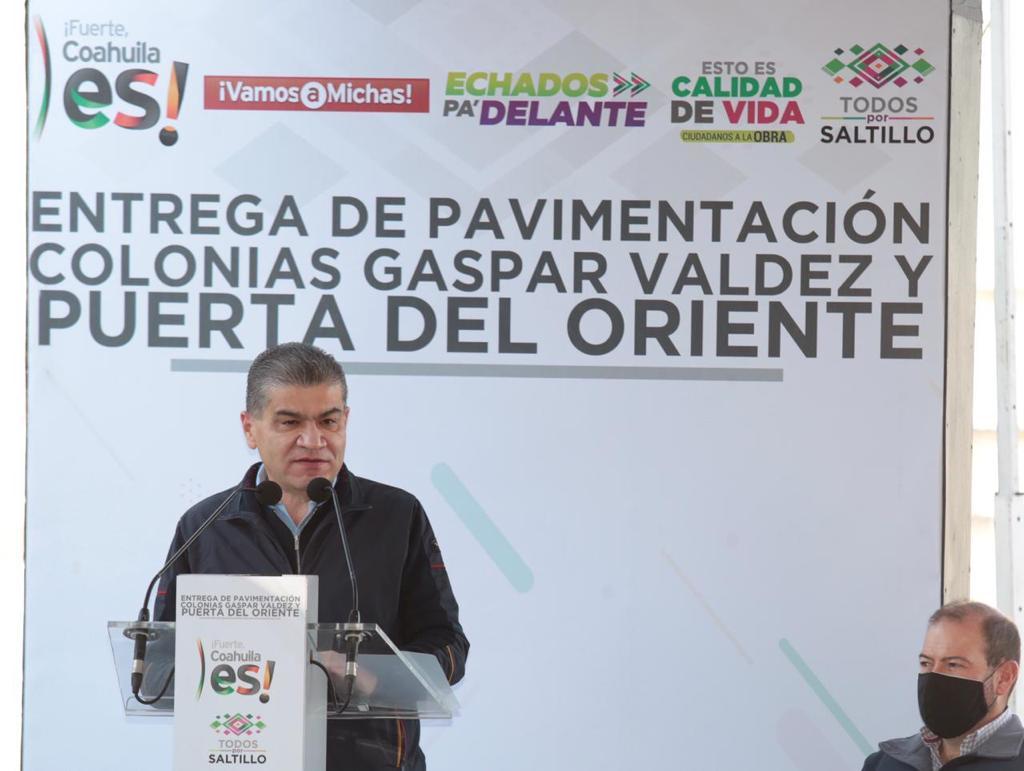 Apoyo significativo a pavimentación: gobernador de Coahuila