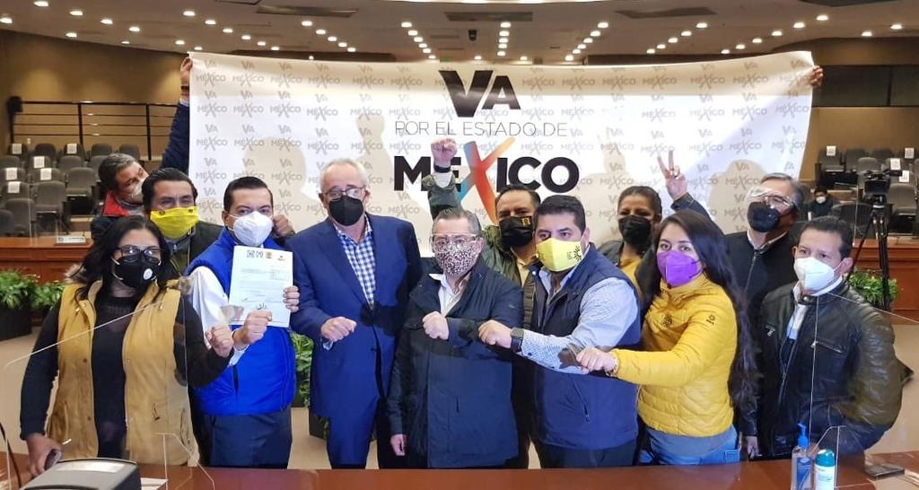 PAN, PRI y PRD registran coalición 'Va Por el Estado de México'