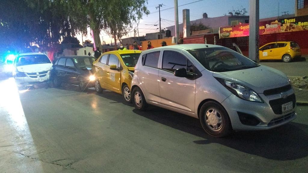 Conductor ebrio en Torreón provoca choque múltiple