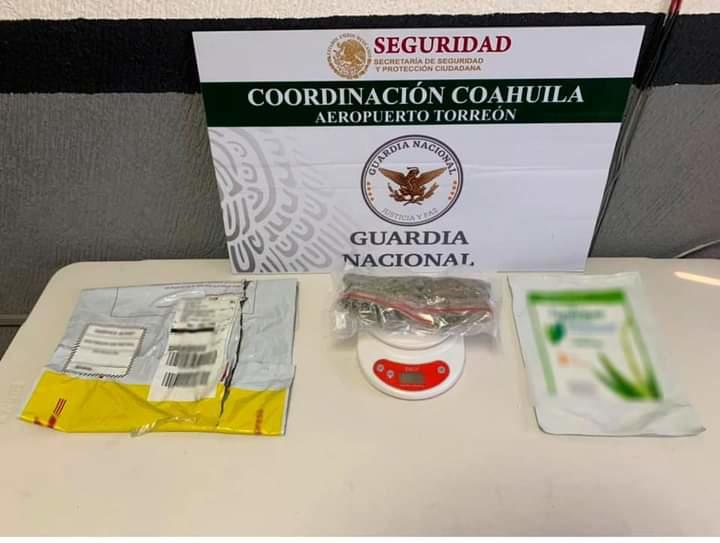 Localizan droga en aeropuerto de Torreón