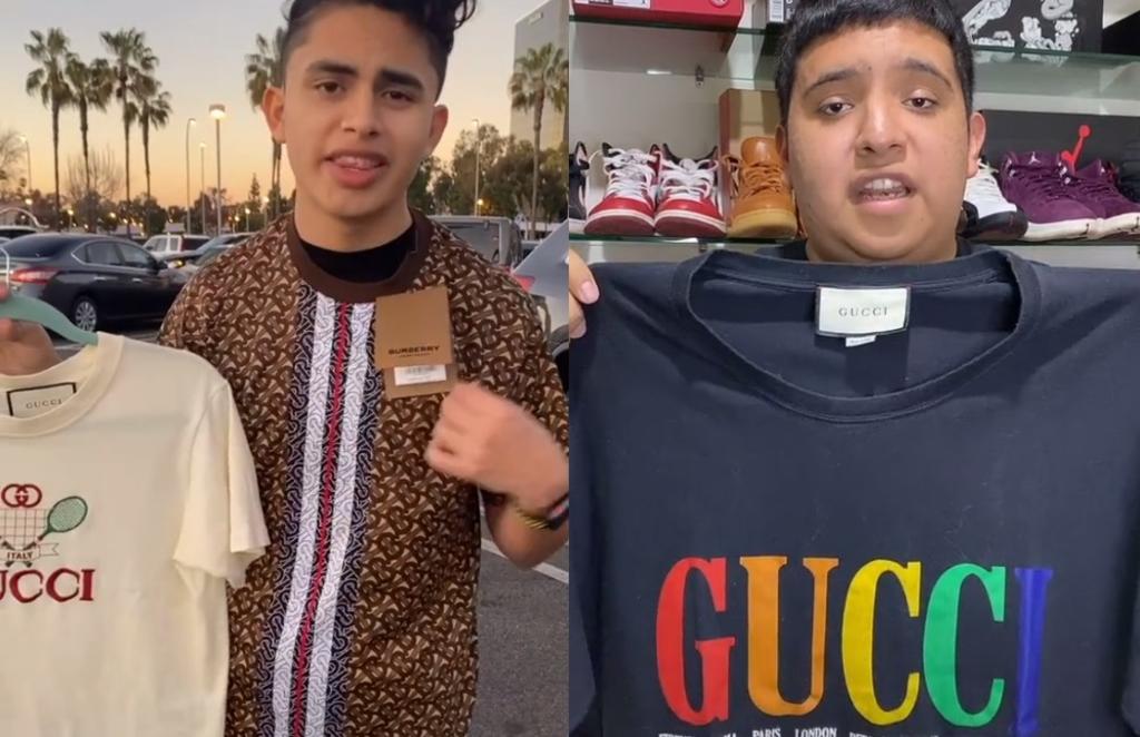 Critican en redes a tiktokers tras presumir sus prendas de Gucci