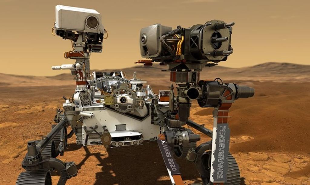 Muestra Perseverance fotografía a color de la superficie de Marte