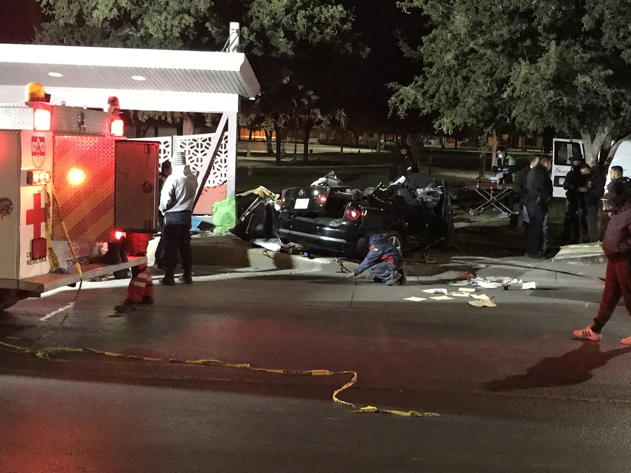 Mueren cinco personas en Torreón tras accidente vial