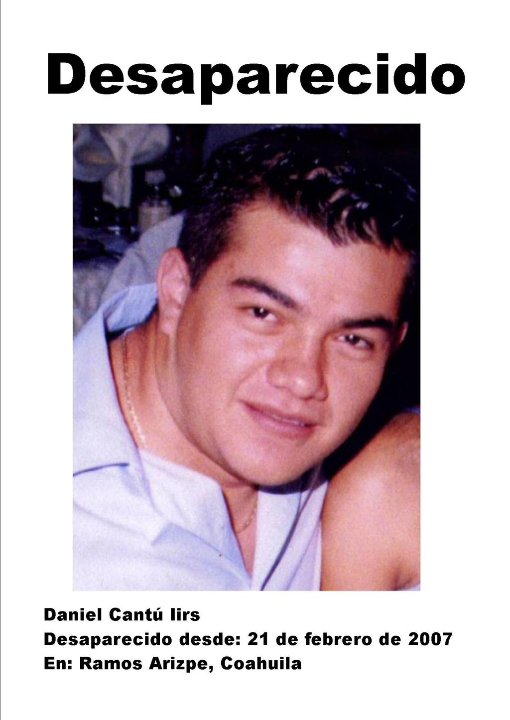 Cumple 14 años dilatada indagación de desaparecido en Ramos Arizpe