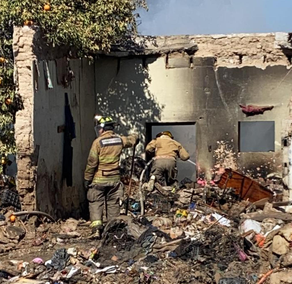 Incendio consume casa de acumulador en Ciudad Frontera