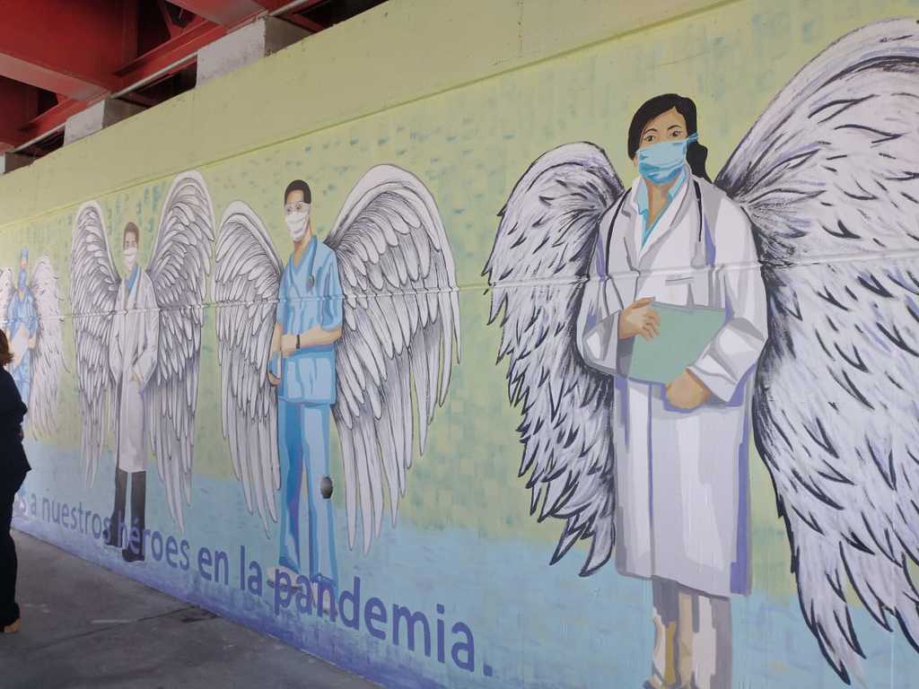 Inmortalizan a personal de salud en Saltillo