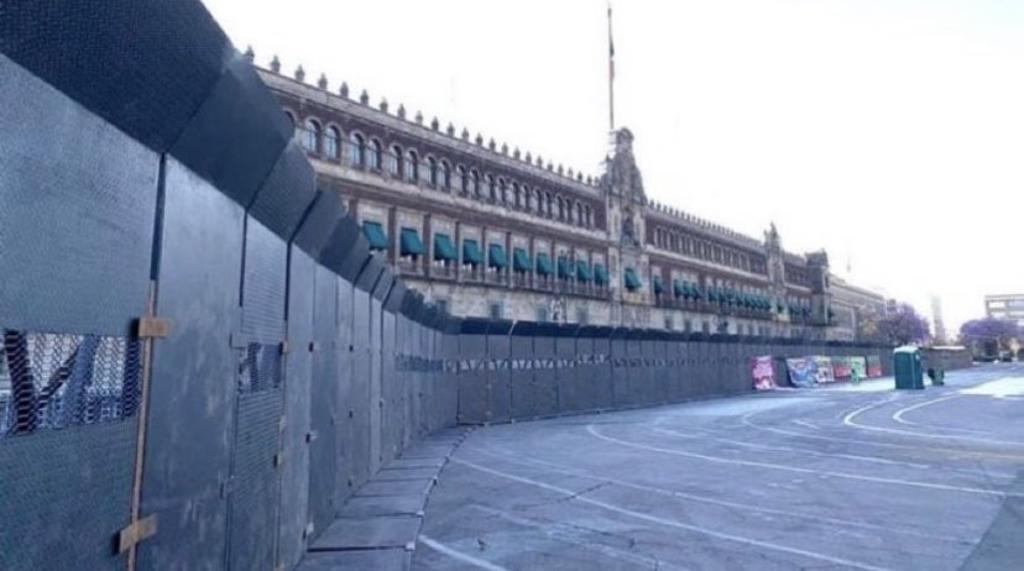 Blindan Palacio nacional a días del 8M