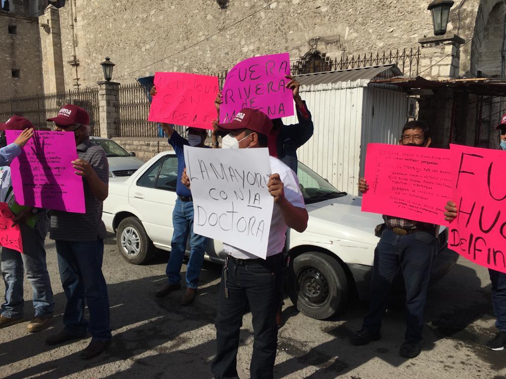 Protestan militantes de Morena y suspenden evento en Monclova