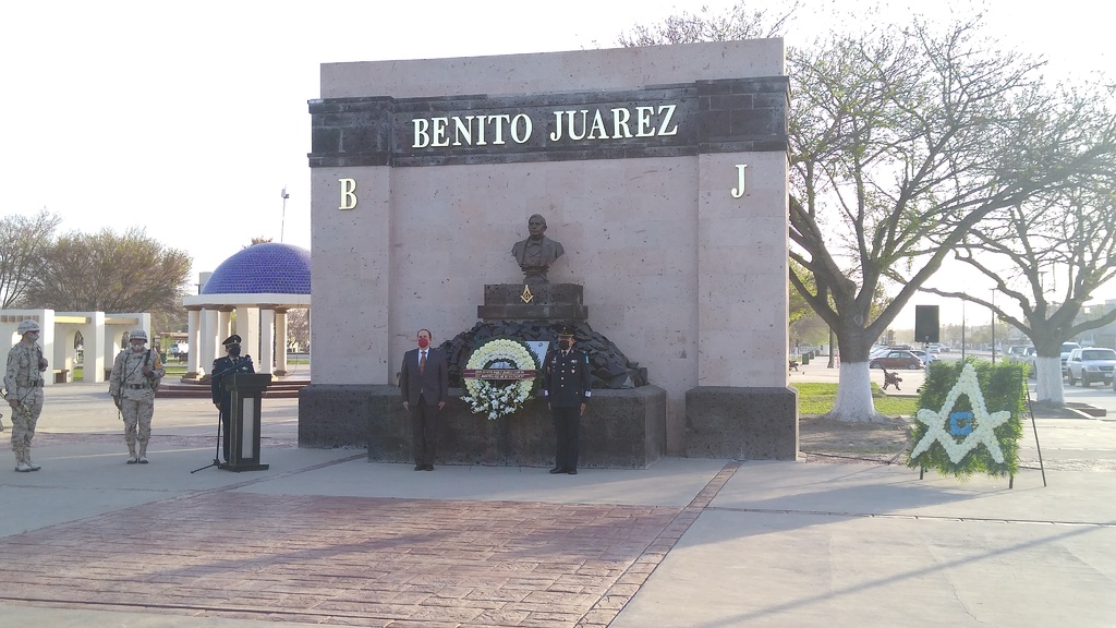 Conmemoran Natalicio de Benito Juárez en Piedras Negras