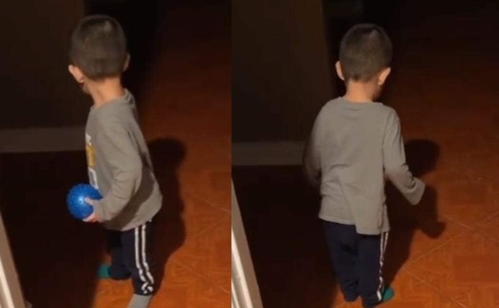 Reacción d eun niño al ver su propia sombra se vuelve viral