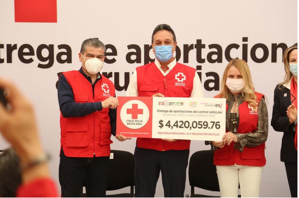 Impulsan contribuyentes cumplidos a la Cruz Roja de Coahuila