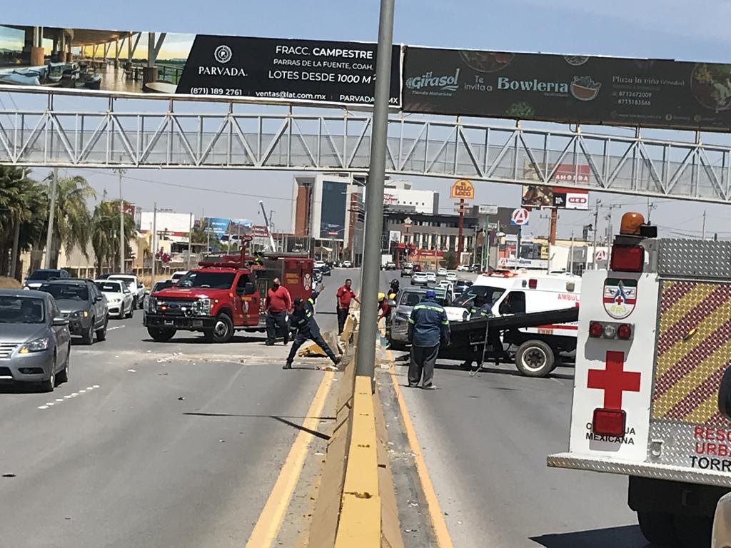 Aparatoso accidente vial en La Unión