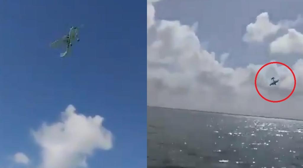 Difunden video de la avioneta que se desplomó en Quintana Roo