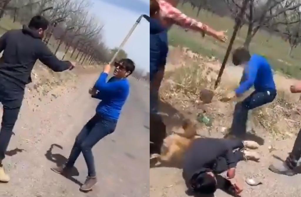 Mujer golpea a perros y a hombre en Chihuahua; la apodan #LadyAzadon