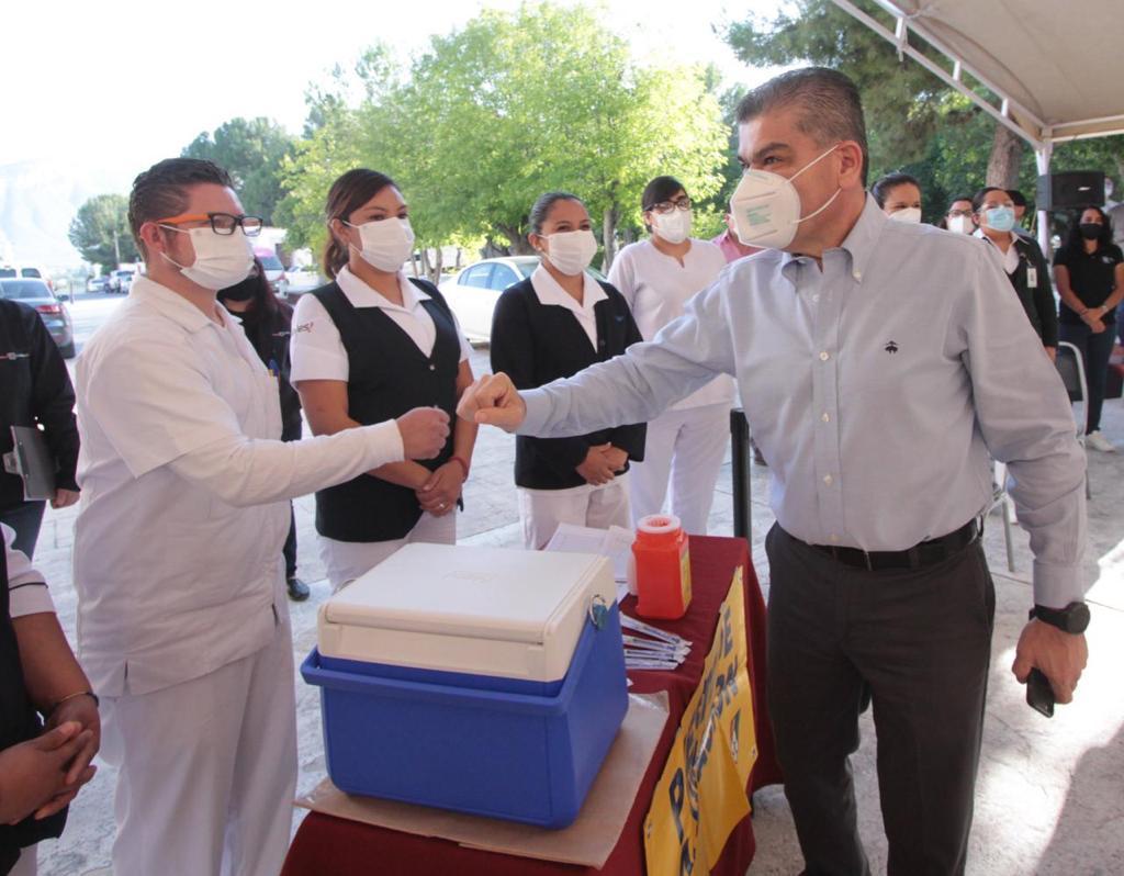 Reconoce gobernador de Coahuila esfuerzo en jornadas de vacunación antiCOVID