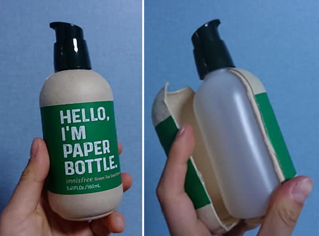 Revelan que supuesta botella orgánica, es de plástico y sólo envuelta en papel