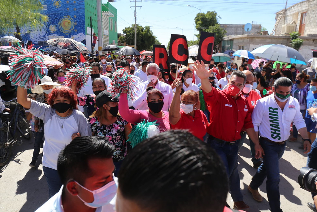 Respalda Alejandro Moreno desde Torreón al INE luego de amenazas