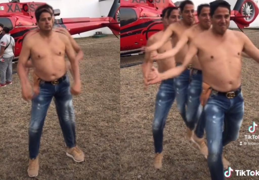 Candidato de RSP hace 'striptease' para ganarse a los votantes en San Luis Potosí