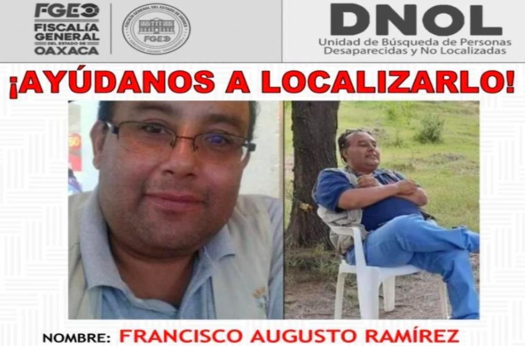 Desaparece periodista Francisco Ramírez en Oaxaca