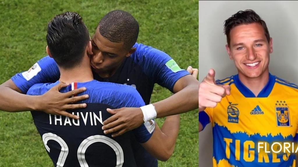 Mbappé y Griezmann reaccionan a la llegada de Florian Thauvin a México
