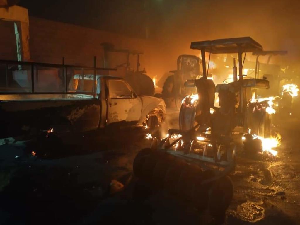 Incendio arrasa con establo en Gregorio García; dejó cuantiosos daños materiales