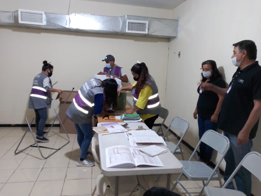 Realizan simulacro funcionarios del Instituto Electoral de Coahuila