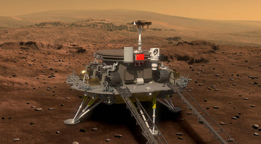 China hace historia al aterrizar su rover en Marte