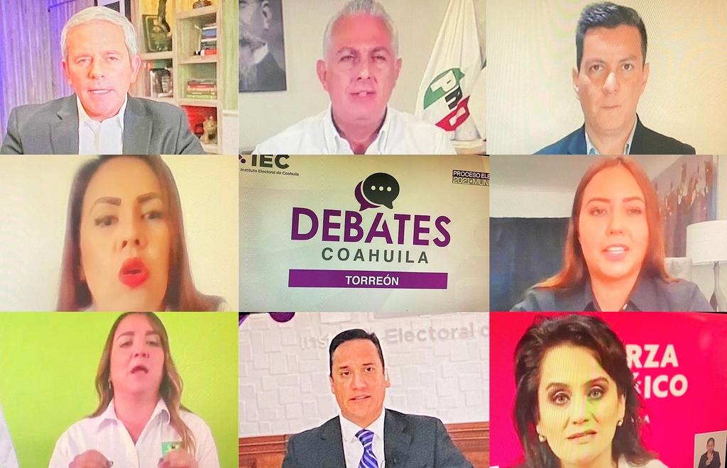Participan candidatos de Torreón en debate del IEC; todos van por el agua