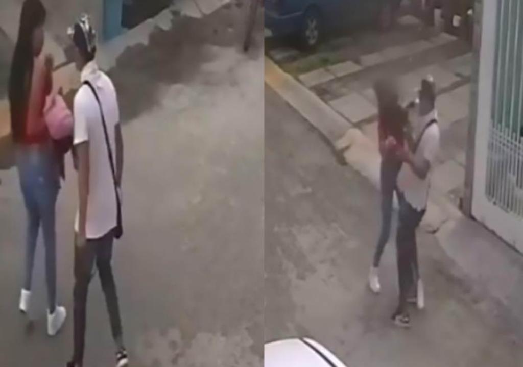 Captan a mujer siendo agredida por su presunto novio en Edomex