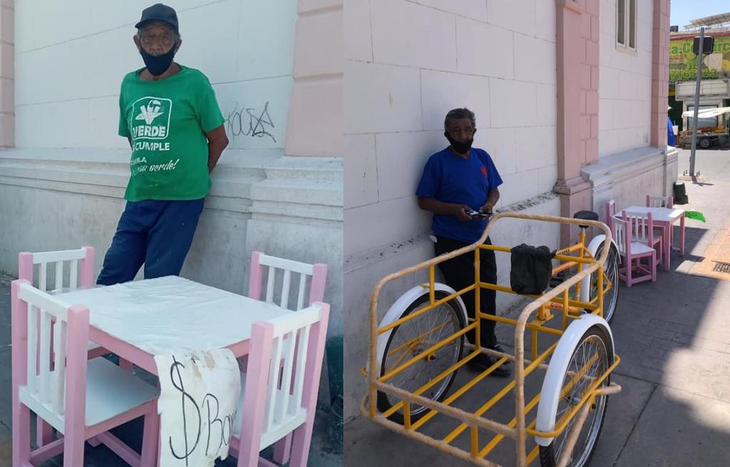 Laguneros ayudan a vendedor de Torreón al que le robaron su triciclo