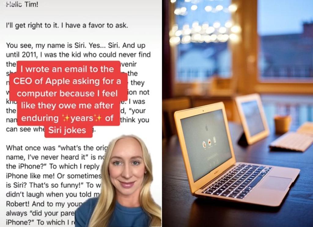 Mujer llamada Siri exige una computadora gratis ‘para compensar los años de burlas’