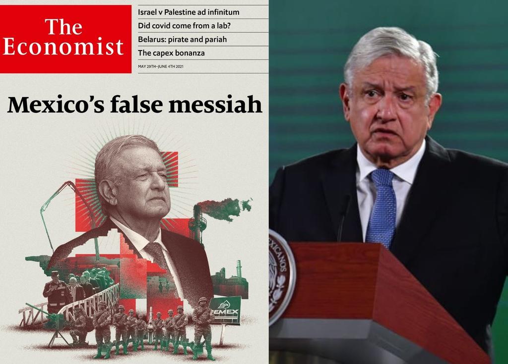 'Majadera, grosera y mentirosa', portada de The Economist, dice AMLO