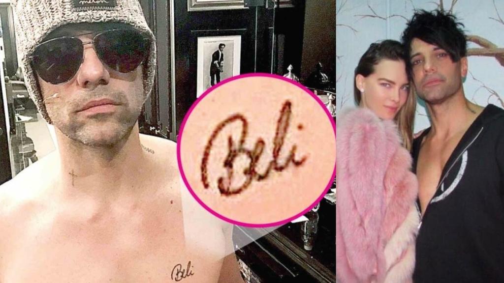 Criss Angel cubre su tatuaje de Belinda