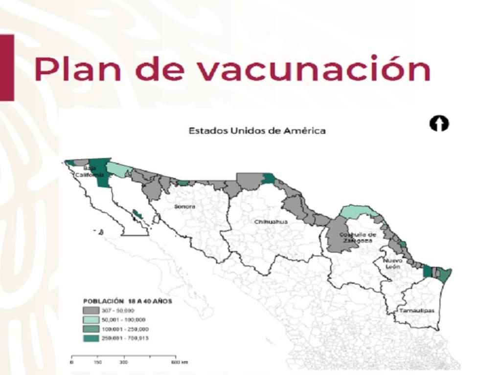 Estiman vacunar a más de 145 mil personas, de entre 18 y 39 años, en frontera de Coahuila