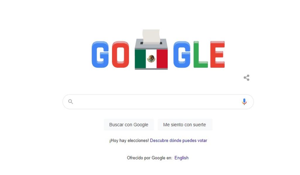 Google celebra con doodle las elecciones de México 2021