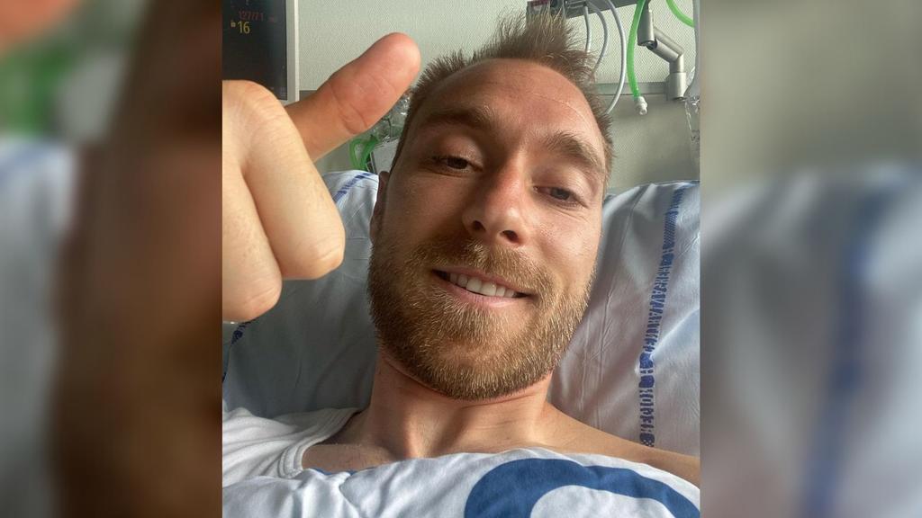 Christian Eriksen comparte foto y mensaje desde el hospital