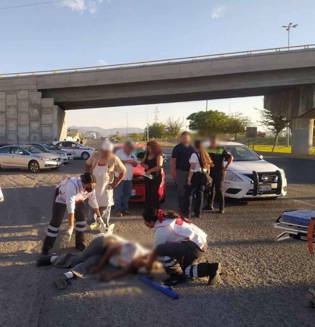 Ciclista es internado tras ser impactado por automóvil en Gómez Palacio