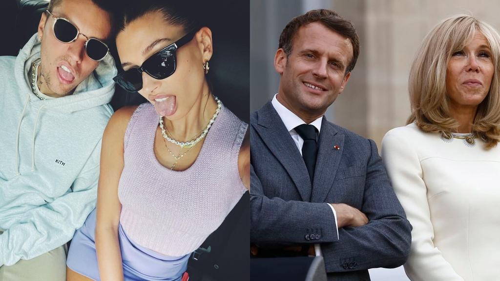 Genera polémica vestimenta de Justin Bieber y Hailey Baldwin en encuentro con el presidente Emmanuel Macron