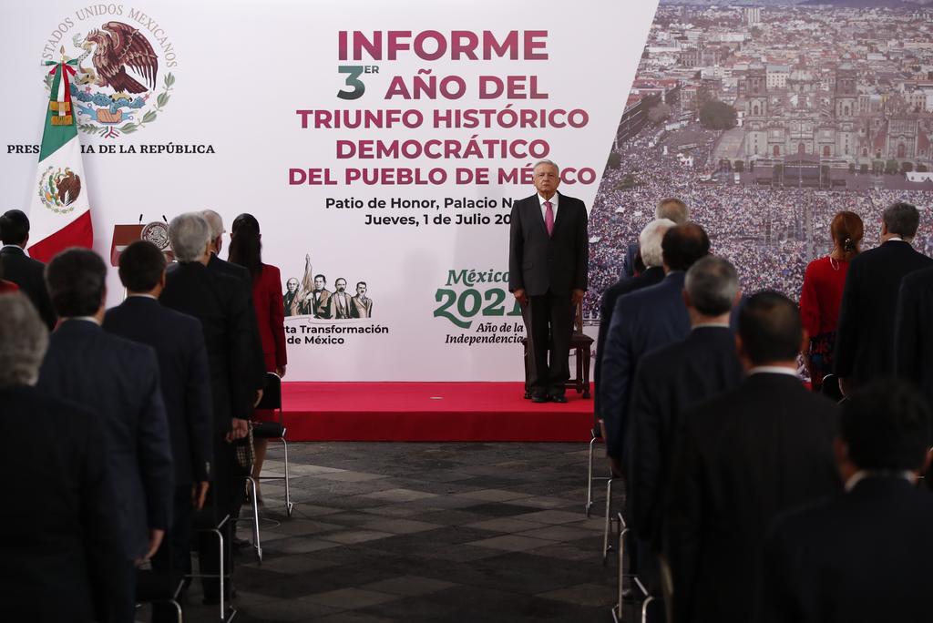 'El 72.4% de mexicanos quiere que termine mi mandato', dice AMLO en informe