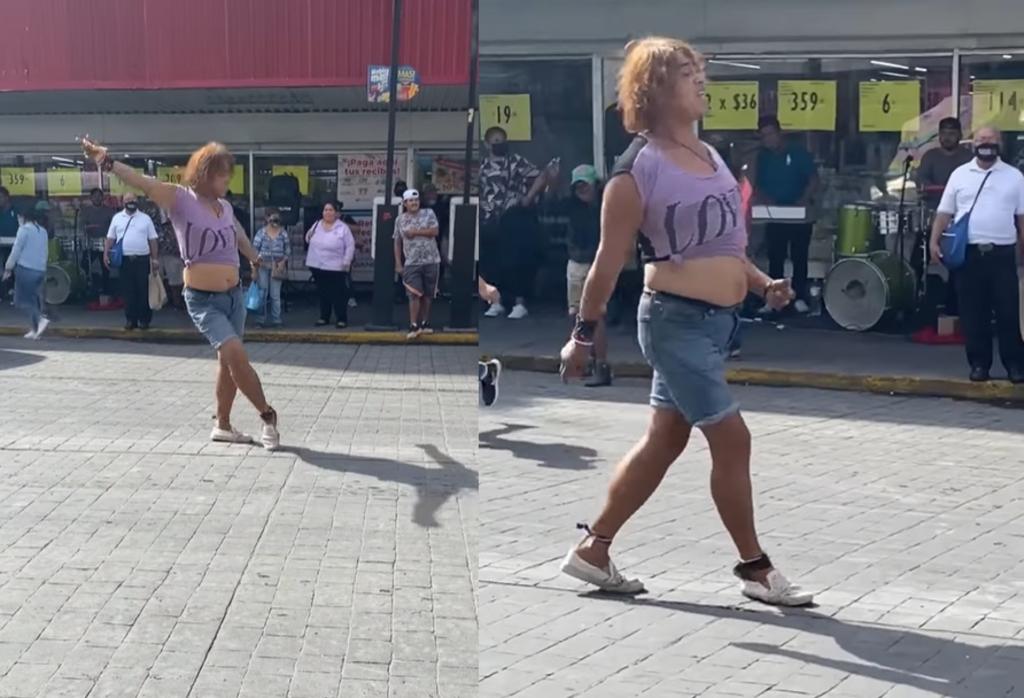 VIRAL: Hombre saca a relucir sus pasos de baile en las calles de Torreón