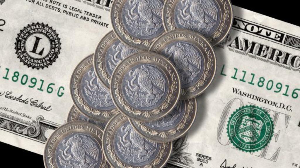 El Peso mexicano se aprecia 0.50 % y se estabiliza abajo de 20 unidades por dólar