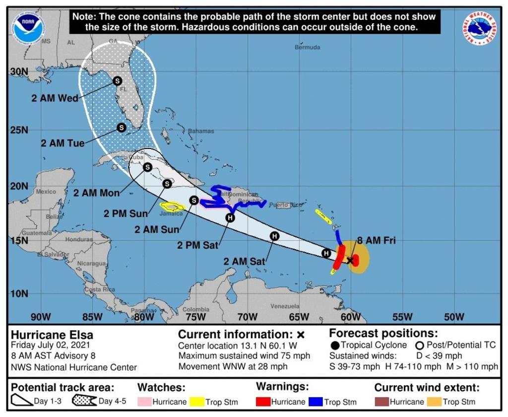 Cuba se prepara para el huracán 'Elsa' mientras atraviesa su peor rebrote de COVID-19