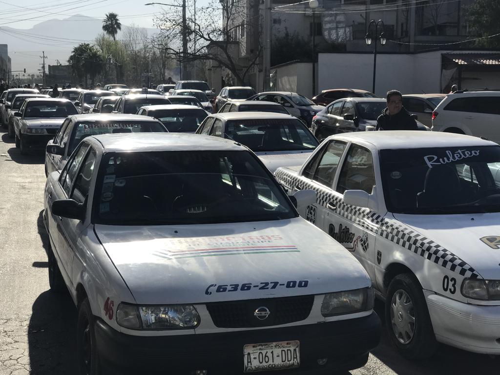 Taxistas bloquearían centro de Monclova en protesta por servicio de plataformas