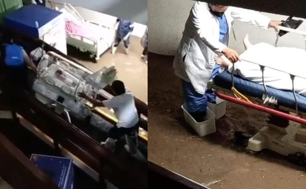 Desalojan a recién nacidos y pacientes en hospital de Atizapán por inundación